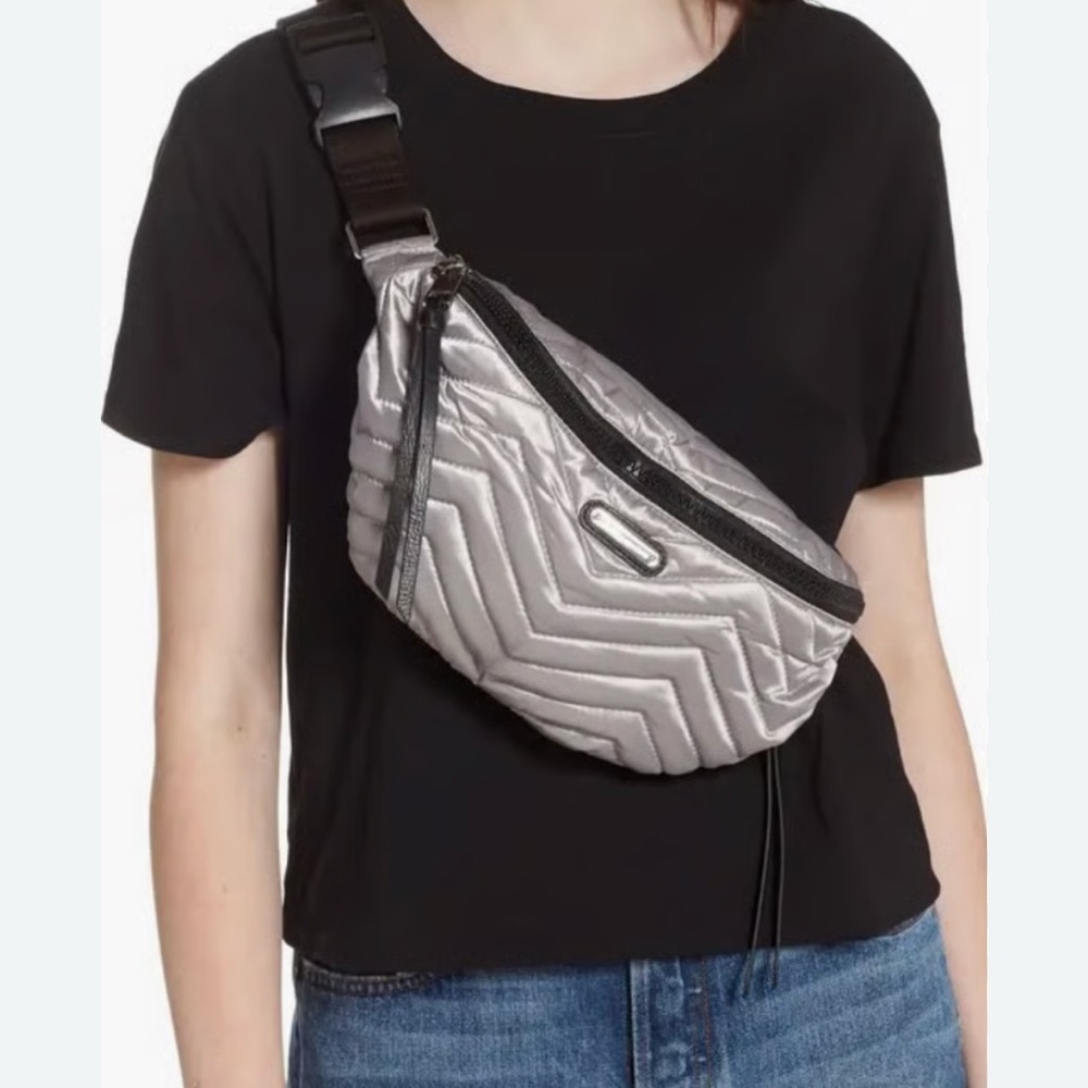 Rebecca Minkoff Silver and Black Crossbody Bag